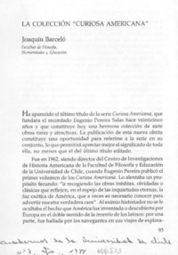La Colección "Curiosa americana"