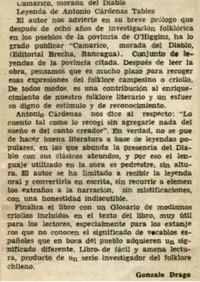 Camarico, morada del diablo leyenda