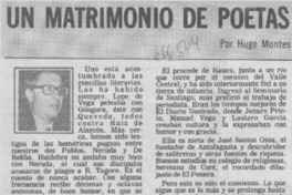 Un matrimonio de poetas