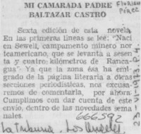 Mi camarada padre Baltazar Castro