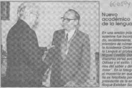 Nuevo académico de la lengua.