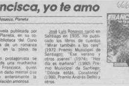 Francisca, yo te amo.