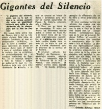 Gigantes del silencio