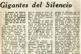 Gigantes del silencio