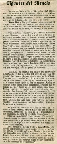 Gigantes del silencio.