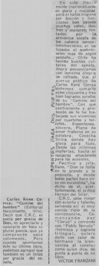 Carlos René Correa: "Camino del hombre"