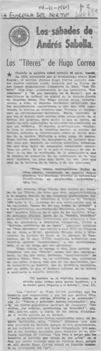 Los "títeres" de Hugo Correa.