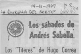 Los "títeres" de Hugo Correa.