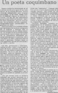 Un poeta coquimbano