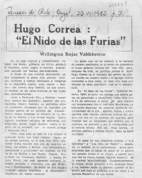 Hugo Correa: "El nido de las furias"