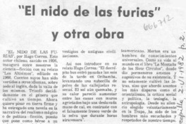 El nido de las furias" y otra obra.