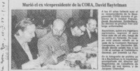 Murió el ex vicepresidente de la CORA, David Baytelman.