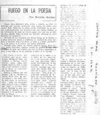 Fuego en la poesía  [artículo] Braulio Arenas.