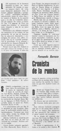 Cronista de la rumba