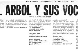 El árbol y sus voces"  [artículo] M.R.B.