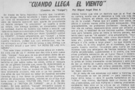 Cuando llega el viento"