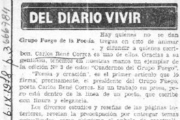 Del diario vivir  [artículo] Cronos.