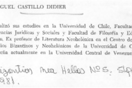 Miguel Castillo Didier.