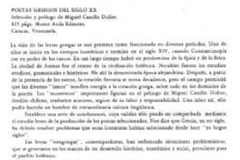 Poetas griegos del siglo XX