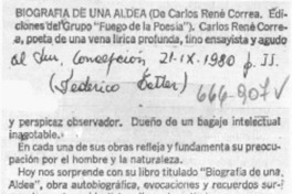 Biografía de una aldea  [artículo] Federico Tatter.