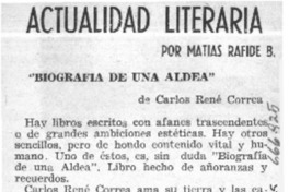 Actualidad literaria  [artículo] Matías Rafide.