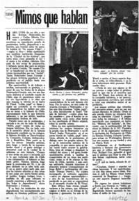 Mimos que hablan  [artículo] L. U.