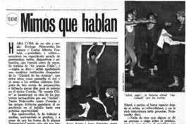 Mimos que hablan  [artículo] L. U.