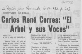 Carlos René Correa: el árbol y sus voces