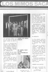 Los mimos sacaron el habla.