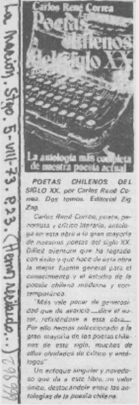 Poetas chilenos del siglo XX.