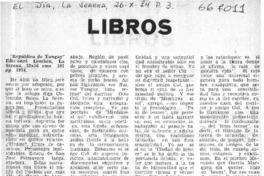 República de Yungay"  [artículo] Elier Tabilo Buzeta.