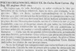 Poetas chilenos del siglo XX.