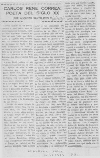 Carlos René Correa: poeta del siglo XX