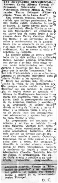 Educación sexymental  [artículo] D.C.