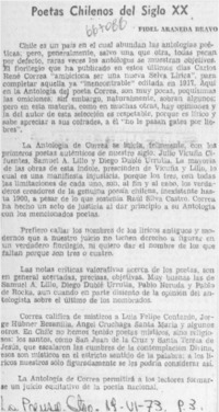 Poetas chilenos del siglo XX