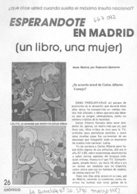 Esperandote en Madrid