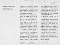 Poetas chilenos del siglo XX.