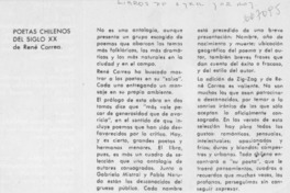 Poetas chilenos del siglo XX.