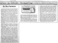 Un libro hermoso  [artículo] Roque Esteban Scarpa.