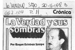 La verdad y sus sombras  [artículo] Roque Esteban Scarpa.