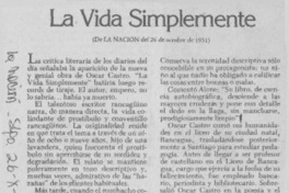 La vida simplemente.