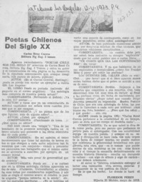 Poetas chilenos del siglo XX