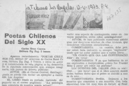 Poetas chilenos del siglo XX