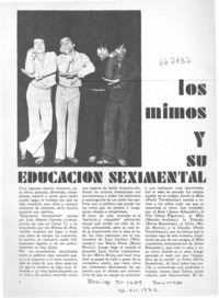 Los mimos y su educación seximental.