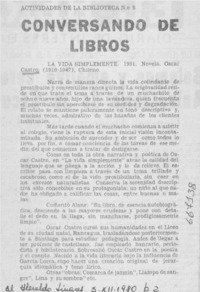 La vida simplemente.