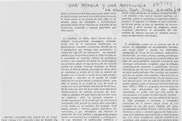 Una novela y una antología