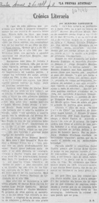 Crónica literaria