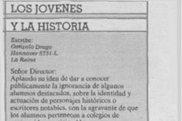 Los jóvenes y la historia.