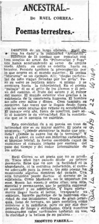 Ancestral  [artículo] Modesto Parera.