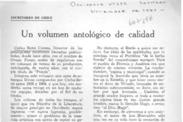 Un volumen antológico de calidad